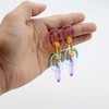 Artistic Statement Earrings: Lightweight Pastel Geometric Chains - 3 of 4