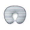 Bacati - 3 pc Noah Tribal Print Mint Navy Hugster Feeding & Infant Support Nursing Pillow - 4 of 4