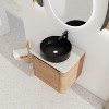 GDFStudio Ford Wall-Mounted Bathroom Vanity With Ceramic Round Sink - 2 of 4