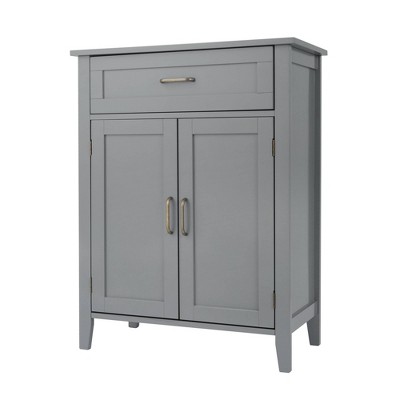 Modern Freestanding Bathroom Storage Cabinet with Wheel Pull-out