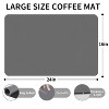 BRINJOY Coffee Mat 16"x24", Absorbent Coffee Bar Mats for Countertop Hide Stain Rubber Backed Kitchen Coffee Bar Accessories Dish Drying Mat - 2 of 4