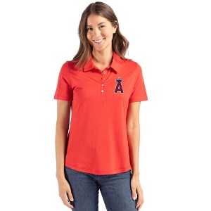 Los Angeles Angels Cutter & Buck Coastline Epic Comfort Recycled Womens Polo - 1 of 1