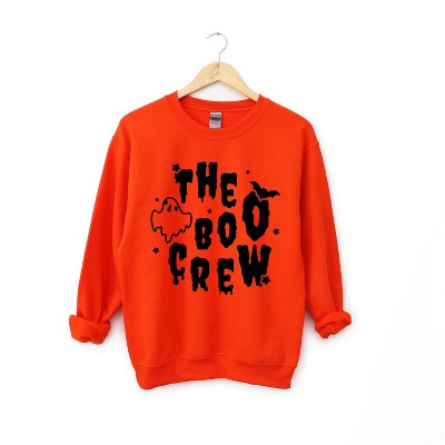 Simply Sage Market Women's Graphic Sweatshirt The Boo Crew Bat and Ghost
