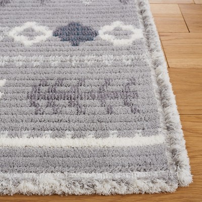 Marrakesh Gray and Light Gray 8' x 10' Wool Area Rug