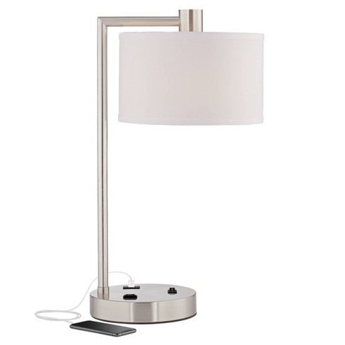 Style Selections USD Desk Lamp 13.23-in Adjustable White Desk Lamp with  Shade