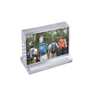 Azar Displays Acrylic Block Frame on Acrylic Base - 1 of 4