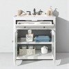 30" Bathroom Vanity with Sink – Freestanding Cabinet with Ceramic Basin, Tip-Out Tray, Adjustable Shelf, Solid Wood Legs, Soft Close Hinges - 2 of 4