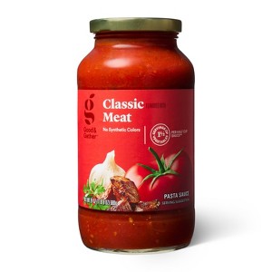 Classic Flavored with Meat Pasta Sauce - 24oz - Good & Gather™ - 1 of 4