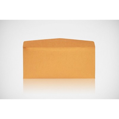 Staples Gummed #12 Business Envelopes Brown Kraft 100/Box (479887/19329)