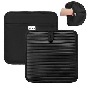 VEVOR 2-Pack Pot Holders, Heat Resistant to 500°F,Ribbed Anti-Slip Silicone with 100% Cotton,9.06×8.98 in, Washable Hot Pads 2 Hooks for Kitchen & BBQ - 1 of 4