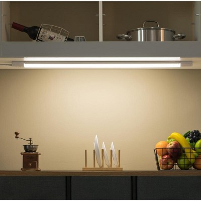 Slim Rectangular White LED Under Cabinet Light Bar
