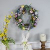 Northlight Speckled Eggs and Flowers Easter Wreath - 13" - image 3 of 4