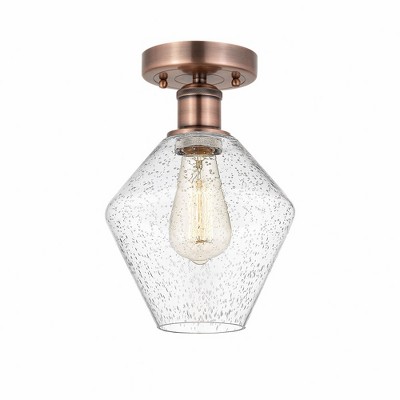 Cindyrella - 1 Light Semi-Flush Mount In Nautiical Style-11.25 Inches Tall and 8 Inches Wide