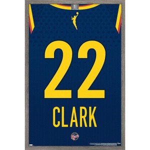 Trends International WNBA Indiana Fever - Caitlin Clark Jersey Framed Wall Poster Prints - 1 of 4