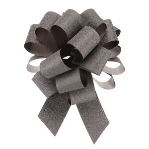 Unique Bargains Personalized Sparkly Gift Wrapping Large Pull Bows for Wedding Baskets 5 Pcs - 1 of 4