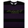 Evangelion You Are (Not) Alone Crew Neck Short Sleeve Striped T-shirt - image 2 of 4