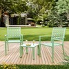 Patio Bistro Set 3 Piece, Bistro Table and Chairs Set of 2 Outdoor, Small Patio - 2 of 4