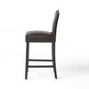 Set of 2 Bar Stool Counter Height Stool Dining Chair Pub Kitchen Stool, PU Leather Upholstered -ModernLuxe - 4 of 4