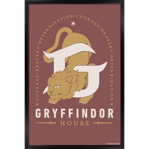 Trends International Harry Potter: Darker Arts - Gryffindor House Framed Wall Poster Prints - 1 of 4