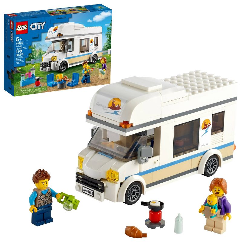 LEGO City Great Vehicles Holiday Camper Van Toy Car 60283, 1 of 13