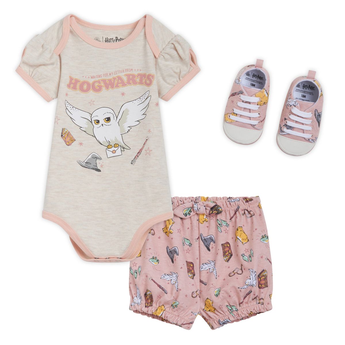 Bodysuit Shorts Shoes 3 Piece Outfit Set Newborn to Infant - thumbnail 8