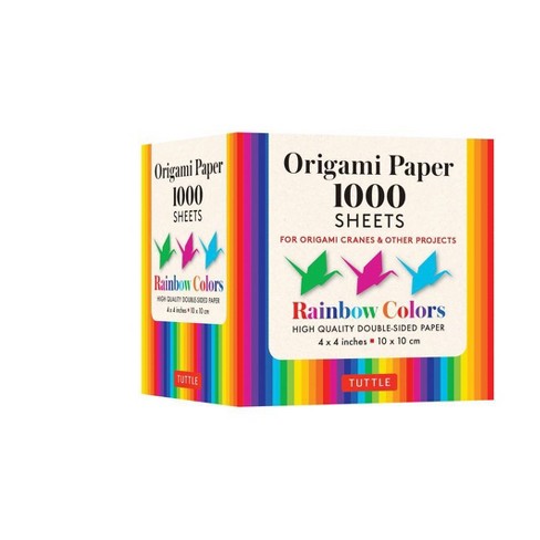 Origami Paper Rainbow Colors 1 000 Sheets 4 10 Cm By Tuttle Publishing Loose Leaf Target