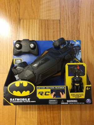 BATMAN Batmobile Remote Control Vehicle 1:20 Scale, Kids Toys for Boys Aged  4 and up