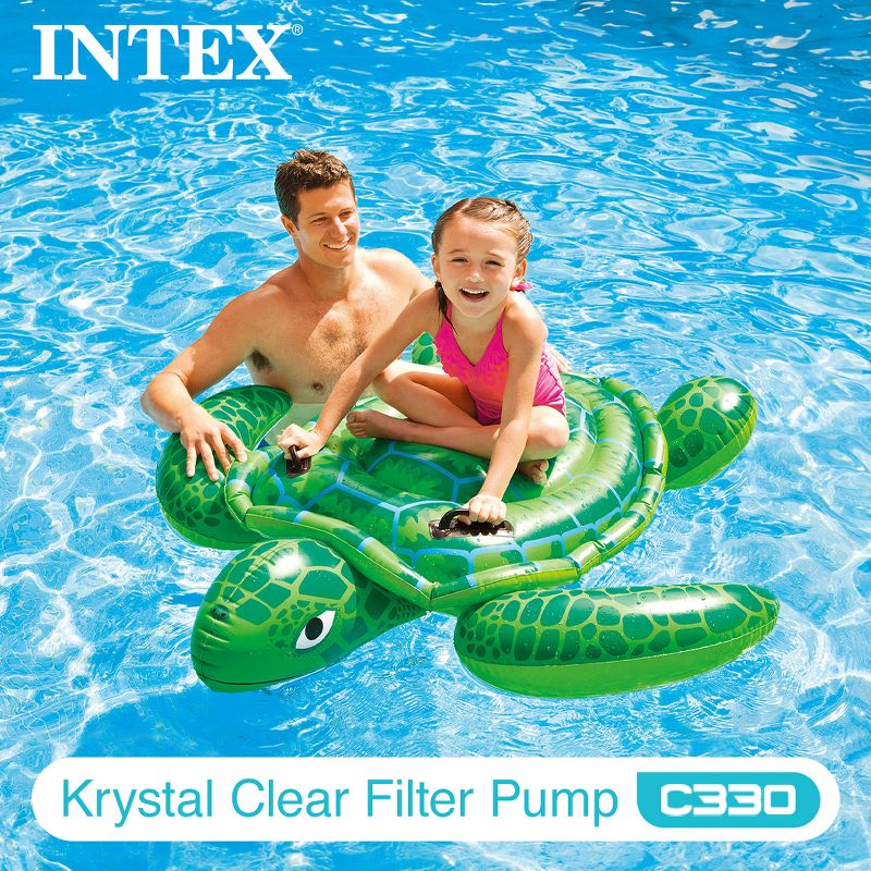 INTEX C330 Krystal Clear Cartridge Filter Pump for Above Ground Pools: 330 GPH Pump Flow Rate – Improved Circulation and Filtration – Easy, 5 of 7