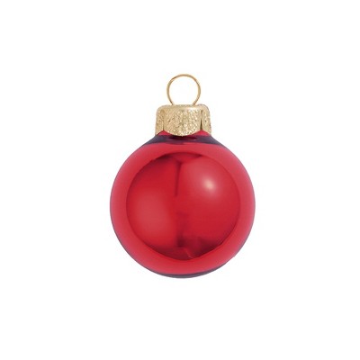 Northlight 6ct Shiny Glass Ball Christmas Ornament Set 4" - Rosewood Pink