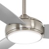 54" Minka Aire Modern Indoor Outdoor Ceiling Fan with LED Light Remote Control Brushed Nickel Opal Glass Wet Rated for Patio - 3 of 4