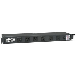 Tripp Lite 1U Rack-Mount 12-Outlet 120-Volt Transformer-Friendly Power Strip, 15-Foot Cord - 1 of 3