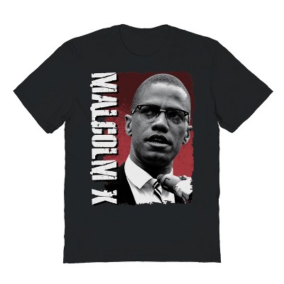 Malcolm X Men's Speech Short Sleeve Graphic Cotton T-Shirt