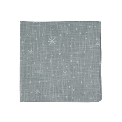 Split P Snowflake Napkin Set - Gray