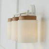 Capital Lighting Liam 3 - Light Vanity in  Light Wood/White - 3 of 4