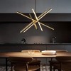 Rennnsan Pireka 31" W 5 -Light Aluminum LED Modern Sputnik Chandelier in Black - 4 of 4