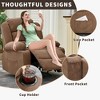 Oversized Rocker Recliner Chair Modern Rocking Lounge Chair for Big & Tall Adults Comfy Lazy Boy Recliner with 2 Cup Holders and Side Pockets - 2 of 4