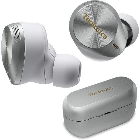 Technics EAH-AZ80-S Premium Hi-Fi True Wireless Bluetooth Earbuds with  Advanced Noise Cancelling, (Silver)