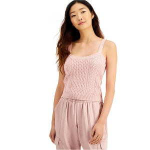 I.N.C International Concepts Womens Sweater Tank Top, Pink, Large - 1 of 1