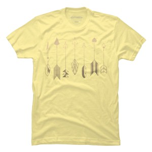 Men's Design By Humans Be Brave Little Arrow (gold) By staceyroman T-Shirt - 1 of 2