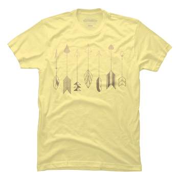 Men's Design By Humans Be Brave Little Arrow (gold) By staceyroman T-Shirt