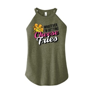 Women's - Mean Girls - Cheese Fries Graphic High Neck Tank - 1 of 2