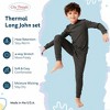 City Threads Boys USA-Made Soft & Cozy Thermal Long Johns 2-Piece Set - Warm Base Layer & Loungewear - 3 of 4