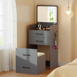 Vlsrka 3-in-1 Vanity Desk with Flip Top Mirror - 1 of 3