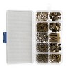 John Bead 503pcs 10 Slots Jewelry Antique Copper Rectangle Findings Kit Assortment Box - 3 of 3
