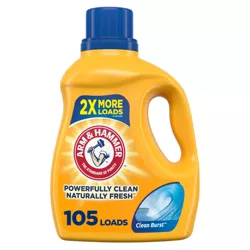 Arm & Hammer  Clean Burst Liquid Laundry Detergent - 144.5 fl oz