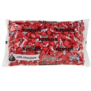 Red Hershey's Kisses Candy Milk Chocolates - 1 of 3