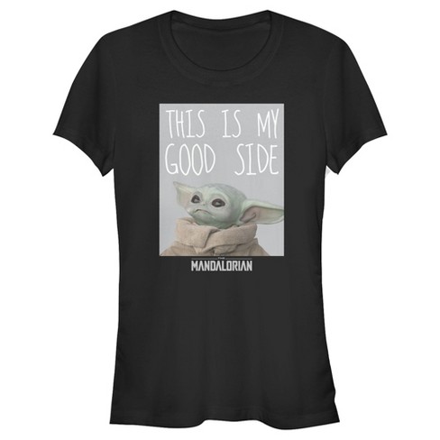 Juniors Womens Star Wars The Mandalorian The Child This Is My Good Side ...