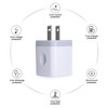 Itopfox USB Plug Wall Charger 3 Pack, Dual Port Electrical Outlet Charger Cube 5V 2.1A Fast Charging Block for iPhone, Samsung, LG, Moto - 3 of 4