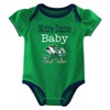 NCAA Notre Dame Fighting Irish Infant Girls' 3pk Bodysuit - 2 of 4
