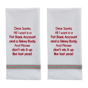 Park Designs Fat Bank Account Skinny Body Dishtowel Set Of 2 - 1 of 4